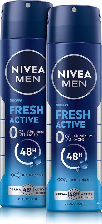 Actual product image NIVEA Fresh Active Spray DUO (Spray, 300 ml)