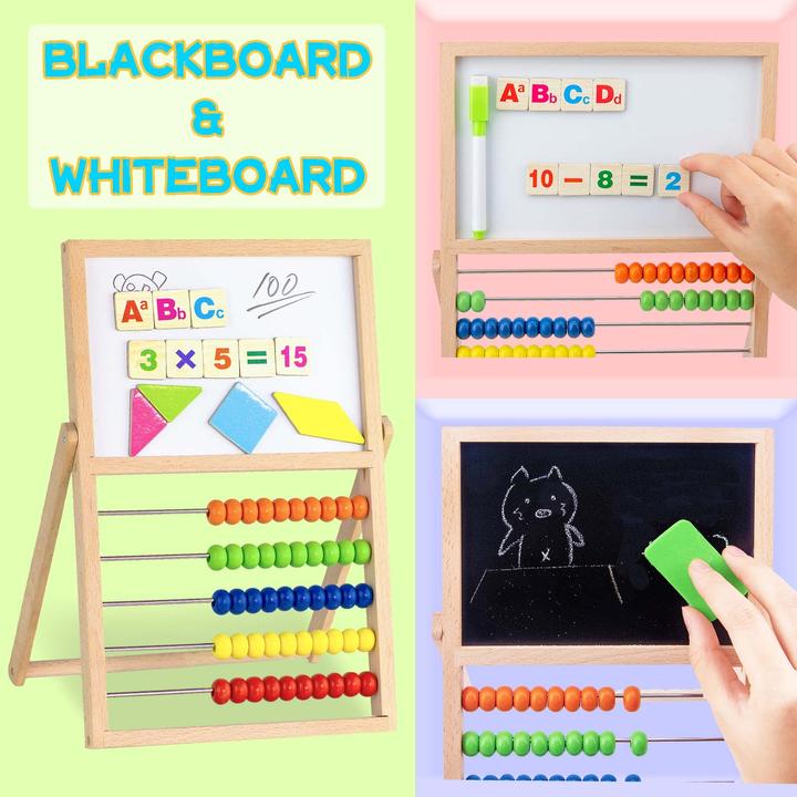 Actual product image Activity Board Primary school slide rule abacus, abacus calculator children's abacus counting frame with