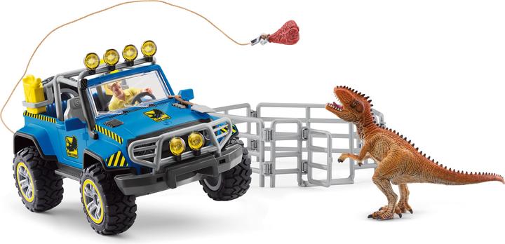 Image du produit Schleich Véhicule tout-terrain avec l'avant-poste de Dino