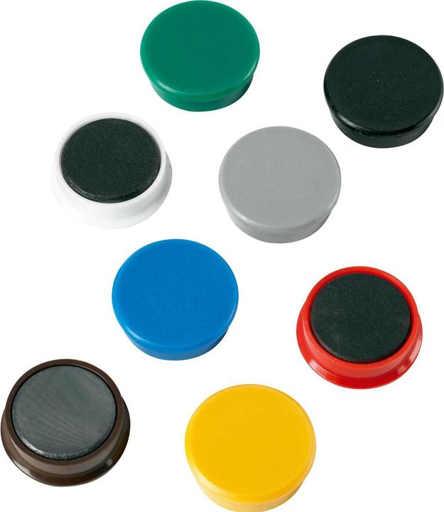 Alco Power magnets 38mm assorted colours 10 pcs/pack (10 x)