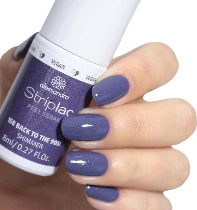 Actual product image Alessandro Striplac Peel or Soak - Back to the 90s! (Purple, Grey, Peelable nail polish)