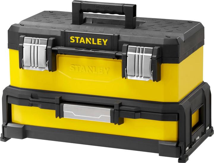 Produktbild Stanley Werkzeugbox MetallKunststoff mit integrierter Schublade (1 Teile)