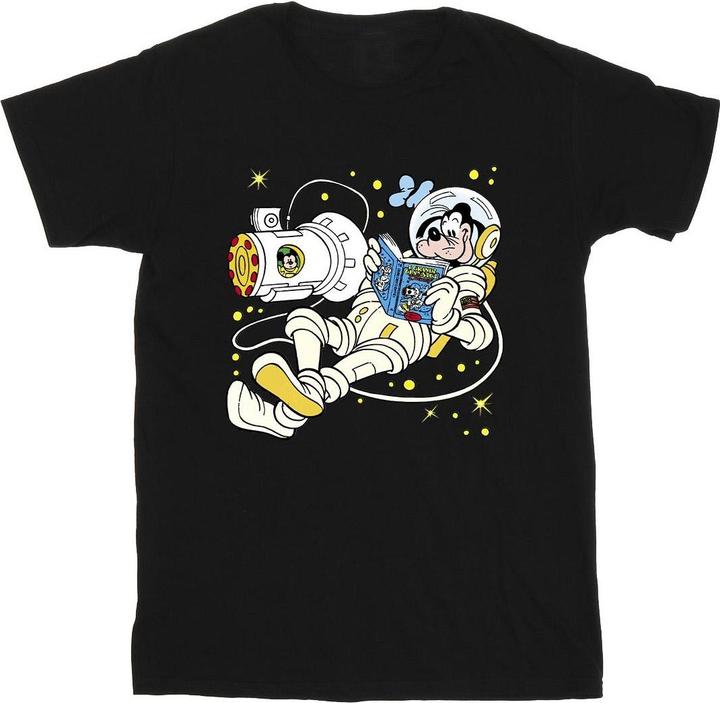 Disney Goofy Reading In Space TShirt (S)