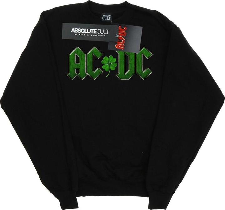 AC/DC Sweatshirt mit KleeblattLogo aus Baumwolle