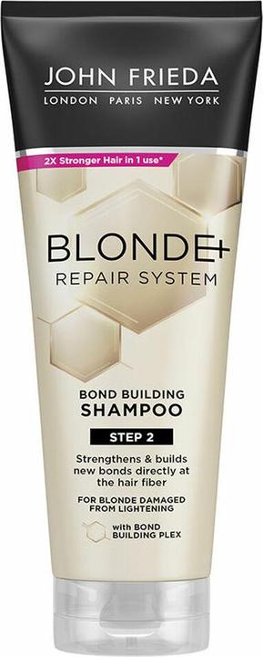 Produktbild John Frieda Blonde+ Repair System Bond Building Shampoo 250ml (250 ml, Flüssiges Shampoo)