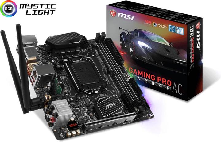 Produktbild MSI Z270I Gaming Pro Carbon AC (LGA 1151, Intel Z270, Mini-ITX)