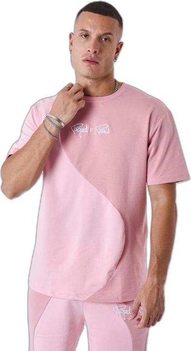 Produktbild Project X Paris zweifarbiges t-shirt i wellenstil (M)
