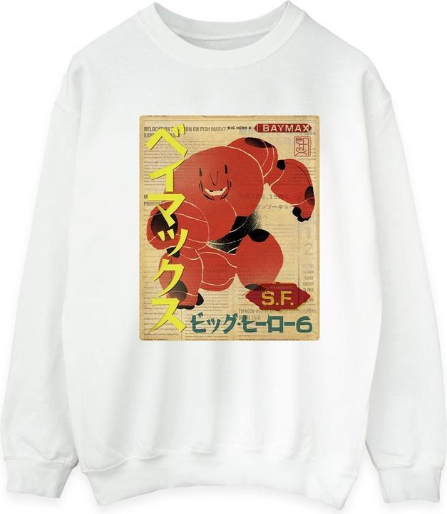 Immagine prodotto Disney Big Hero 6 Baymax Baymax Newspaper Felpa Uomo (L)