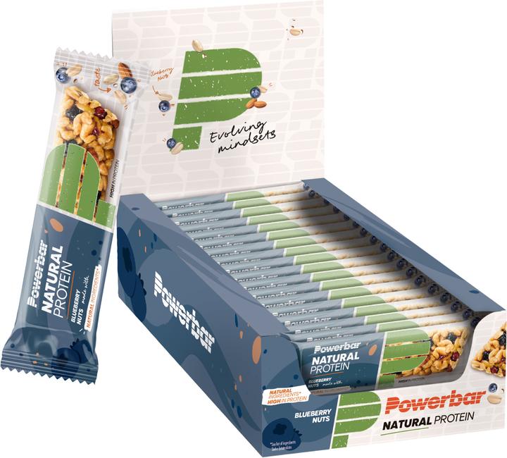 Image du produit Powerbar Natural Protein Vegan (Nadgers, Myrtille, 18 pcs, 720 g)