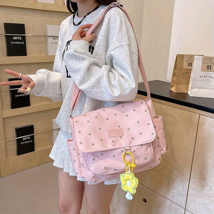 Produktbild Only-Bags.Store Grosse Kapazität Nylon Material Messenger Bag, Causal Design Crossbody Bag mit Reissverschluss