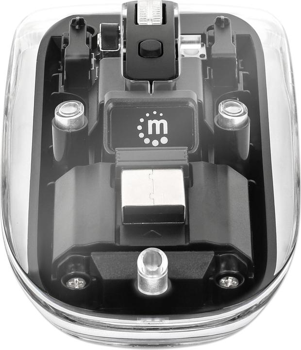 Immagine prodotto Manhattan Mouse MH trasparente 4D, nero (Senza fili)