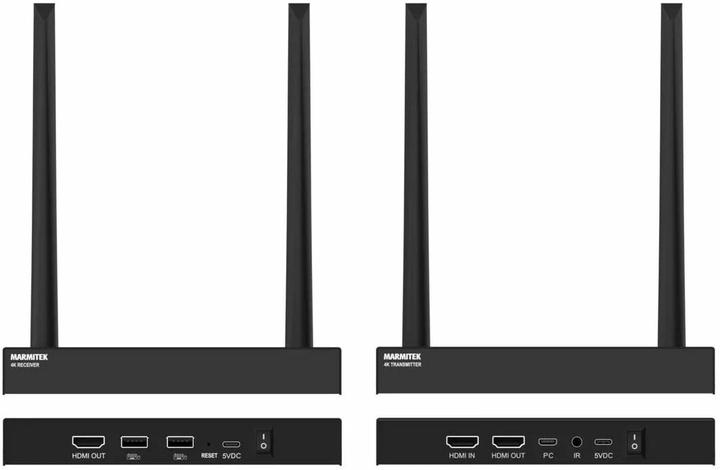 Immagine prodotto Marmitek Estensore HDMI TV Anywhere Wireless 4K Pro, HDMI Wireless, 4K, copertura totale della casa (50 m, HDMI 1)