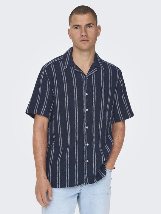 Image du produit Only & Sons Chemise rayée à manches courtes (M)