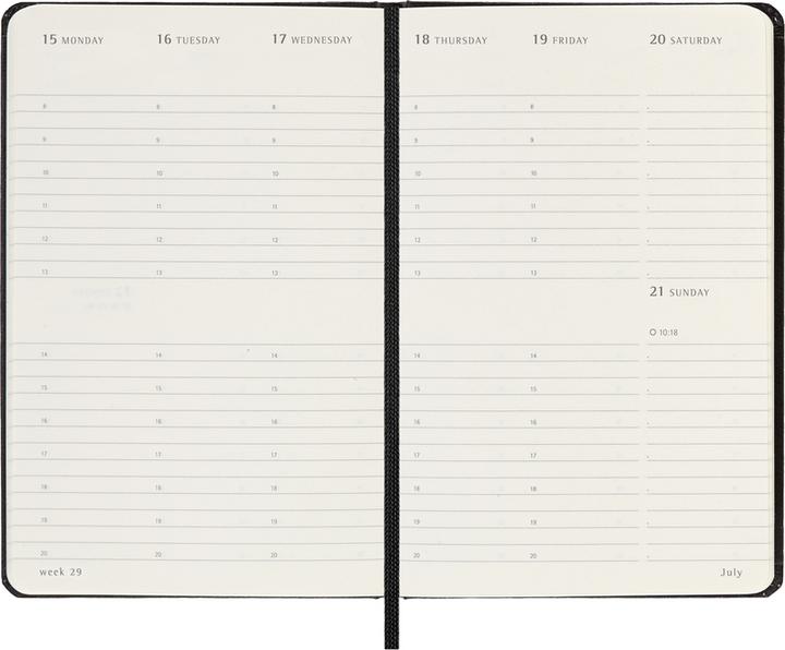 Immagine prodotto Moleskine Wochenkalender (Tascabile, A6, Inglese)
