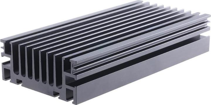 Produktbild Rs Pro Kühlkörper für Universelle rechteckige Alu 0.9°C/W, 200mm x 96mm x 40mm, Clipmontage