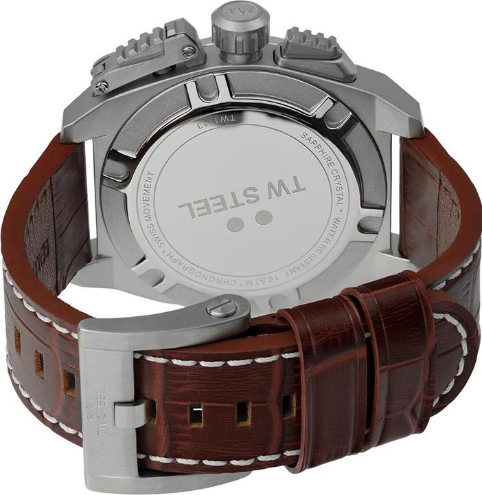 Produktbild TW-Steel TW1113 Canteen Chronograph Herrenuhr 46mm 10ATM (Chronograph, 46 mm)