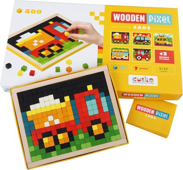 Image du produit Cubika Véhicules en bois masaik
