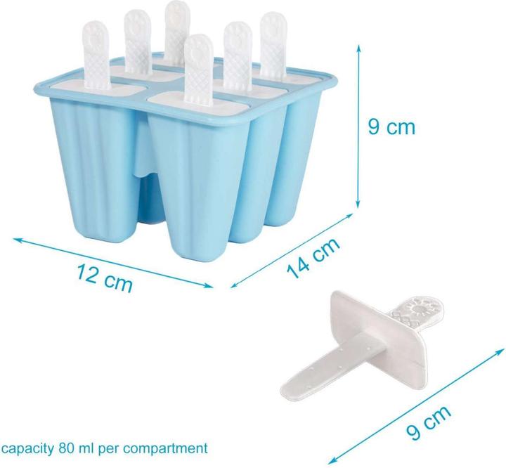 Actual product image Intirilife Silicone ice mould with 6 cavities