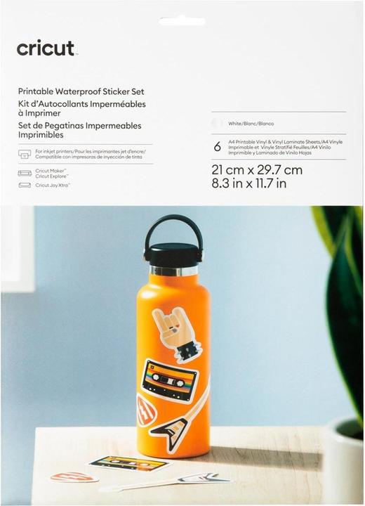 Image du produit Cricut Stickerpapier Joy Xtra A4, 6 Bogen, Weiss (6 x)
