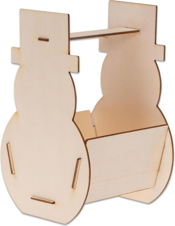 Actual product image Sunnysue Wooden basket "Snowman