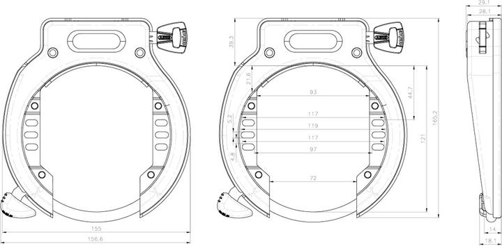 Actual product image Abus AMPARO 4650XL NR black Service