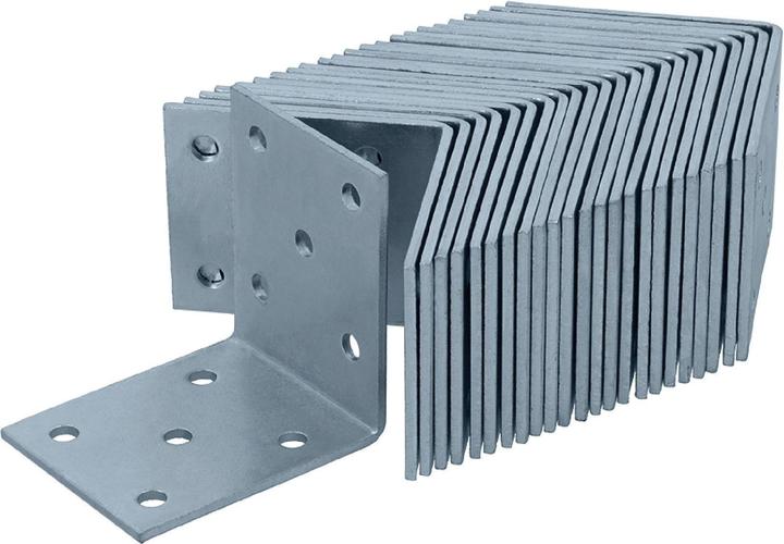 Produktbild Helpmate Lochplattenwinkel 50x50x40, verzinkt, 24 Stück (Lochplattenwinkel, 24 Stk.)