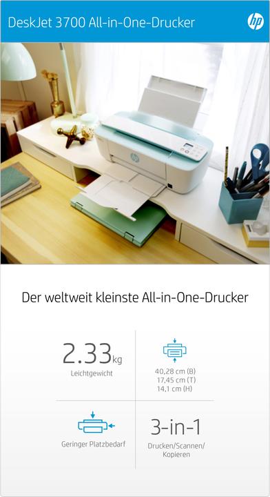 Actual product image HP DeskJet 3750 (Ink, Colour)