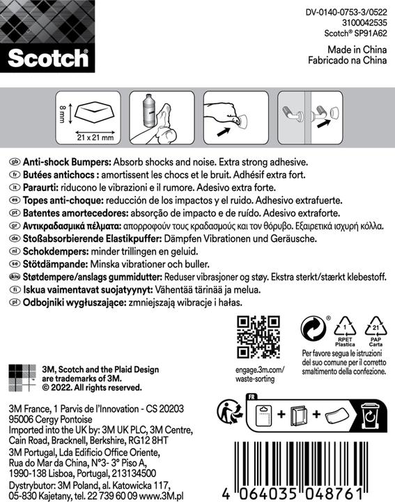 Productafbeelding Scotch Schutzpuffer (Stopdemper, 6 Stuk)