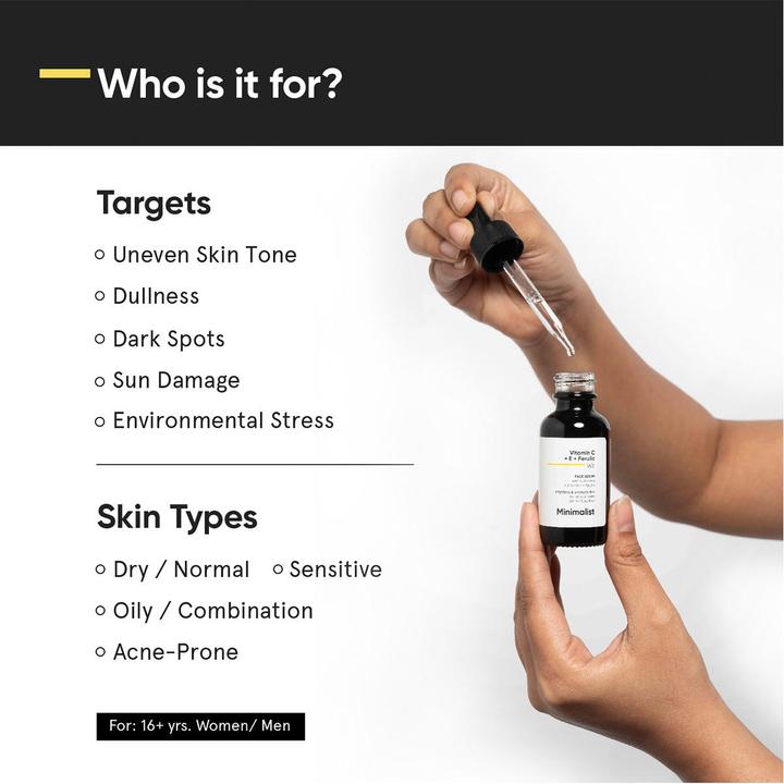 Produktbild Minimalist Vitamin C + E + Ferulic 16% Face Serum (20 ml)