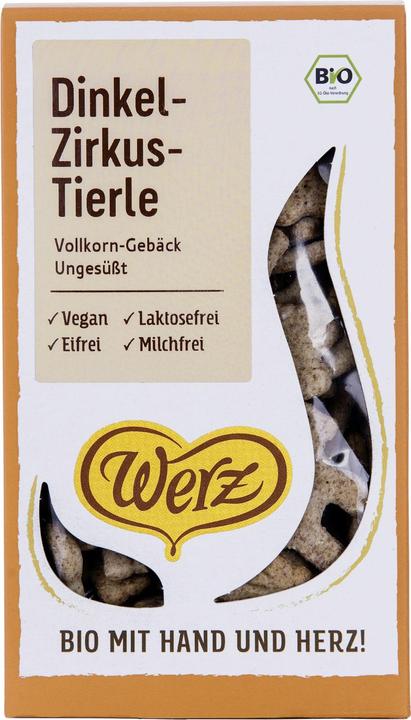 Image du produit Werz Kleine Tierwelt Biscuits complets à l'épeautre sans sucre ajouté bio (1 pcs, 125 g)
