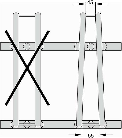 Produktbild eurokraft pro Fahrradständer, Bügel aus 18 mm Stahlrohr