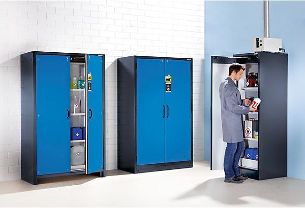 Produktbild eurokraft pro Gefahrstoffschrank, feuerbeständig (60 cm, 195.50 cm)