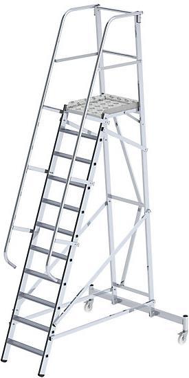 Immagine prodotto eurokraft pro Scala a piattaforma in alluminio (Scala a pioli, 177 cm)