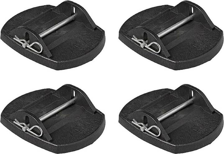 ProPlus Plaques de support avec tige métallique Jeu de 4 pièces