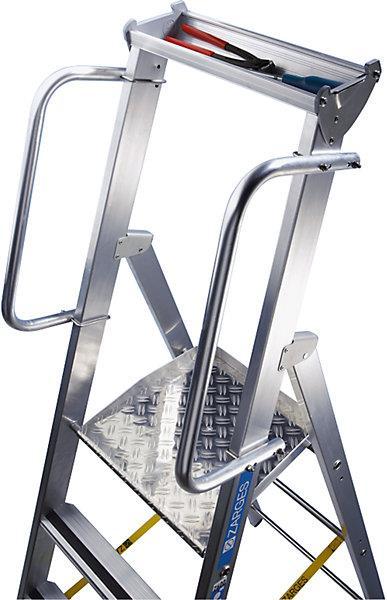 Image du produit Zarges Escabeau en aluminium avec grande plate-forme. (Échelle deux plans, 243 cm)