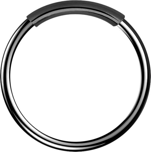 Produktbild Star Piercing Nasenring endlos schwarz (ohne Messing, Chirurgenstahl 316L)