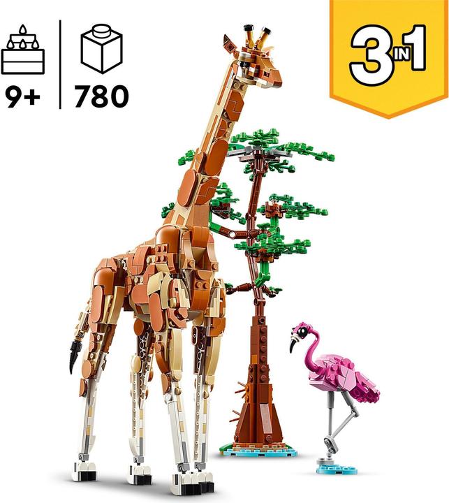 Produktbild LEGO Tiersafari (31150, LEGO Creator 3-in-1)