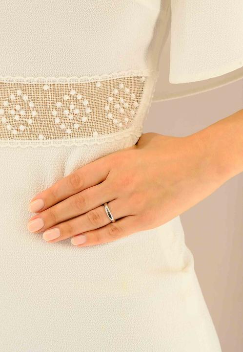 Actual product image Muau Wedding ring (58, 950 Platinum)