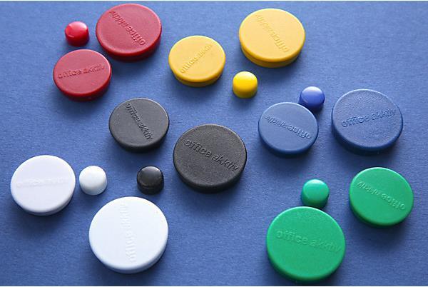 Actual product image eurokraft basic Round magnet, plastic (36 x)