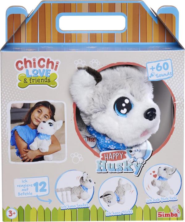 Actual product image Simba CCL Happy Husky (17 cm)