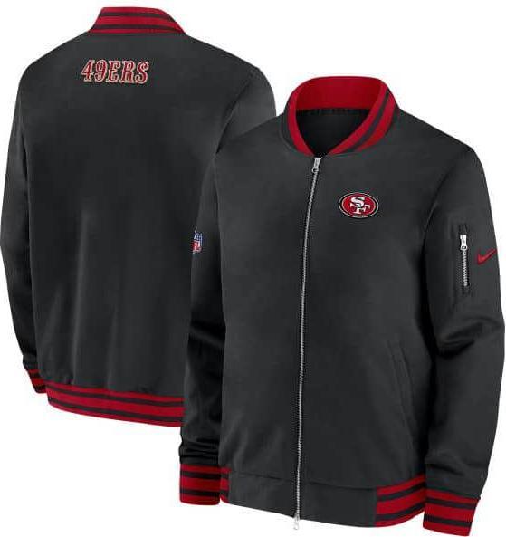 Nike San Francisco 49ers Coach Bomber Jacket XL (XL)