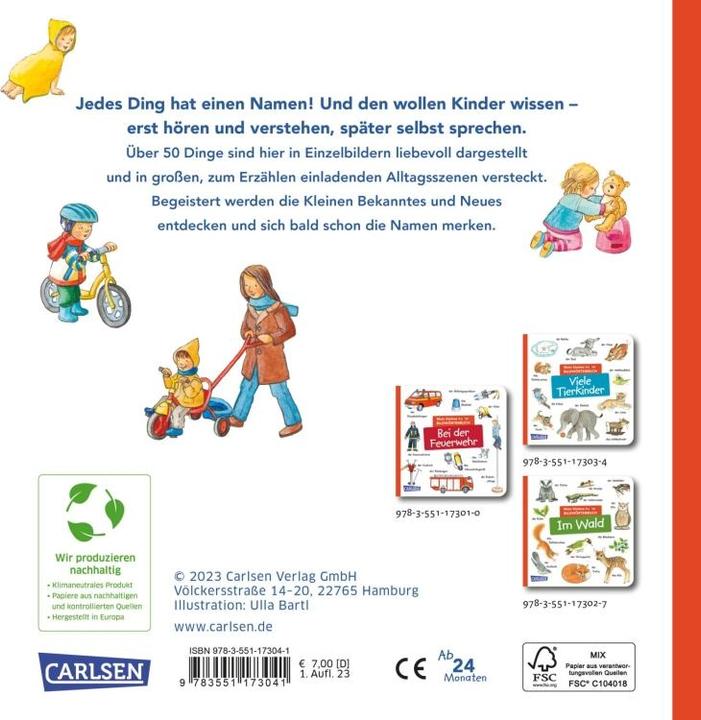 Produktbild Mein kleines buntes Bildwörterbuch: Alle meine Sachen (Deutsch, Ulla Bartl, 2023)
