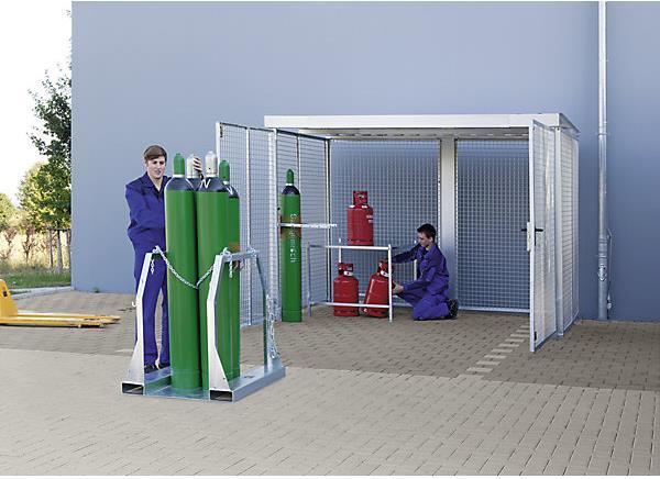 Image du produit eurokraft pro Conteneur grillagé pour bouteilles de gaz