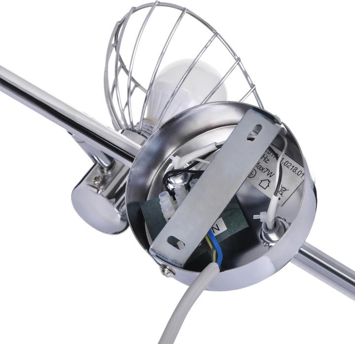 Produktbild Activejet GIZEL vierfache Decke Wand Lichtleiste Chrom E14 Wandleuchte für Wohnzimmer (E14)