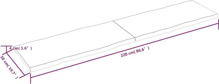 Actual product image VidaXL Aneta (220 x 4 x 50 cm)