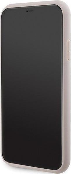 Produktbild Guess GUHMN61G4GFRP iPhone 11 6.1" / Xr różowy/pink hardcase 4G Collection Leather Metal Logo MagSaf (Apple iPhone 11)