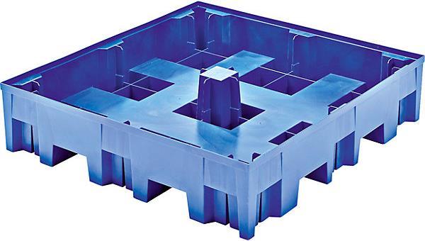 Image du produit asecos Bac de rétention en PE pour fûts de 200 l, capacité de charge 950 kg/m