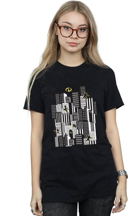 Immagine prodotto Disney The Incredibles Skyline Maglietta Ampia Donna (L)