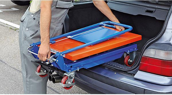 Actual product image kaiserkraft Lifting platform trolley with folding bracket (150 kg)