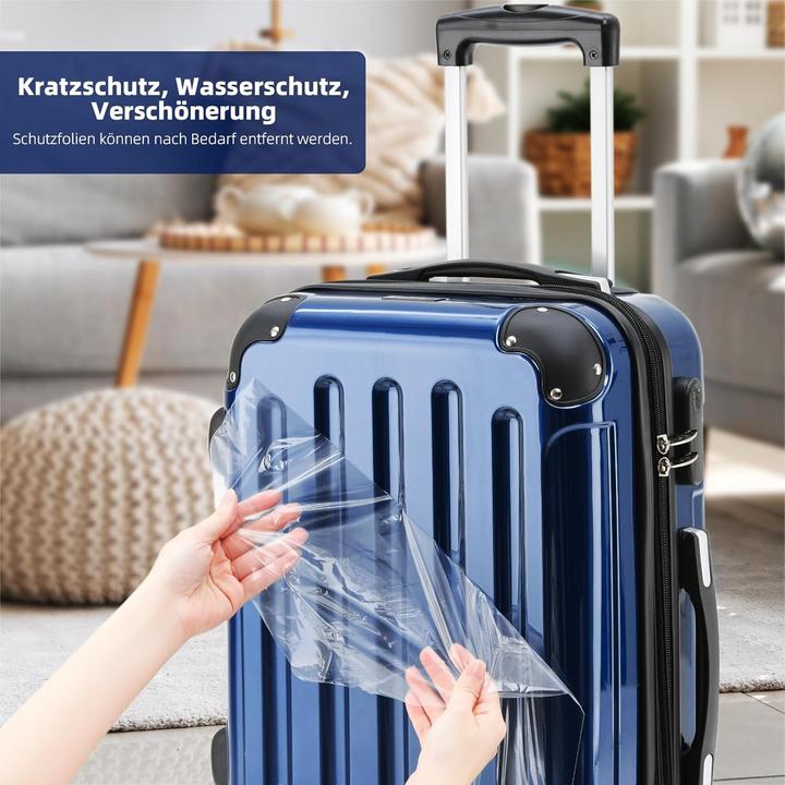 Immagine prodotto Beibye 3-tlg. Hartschalenkoffer-Set (Bagaglio a mano (fino a 50 litri), M (50 - 90l), L (90 - 115l))